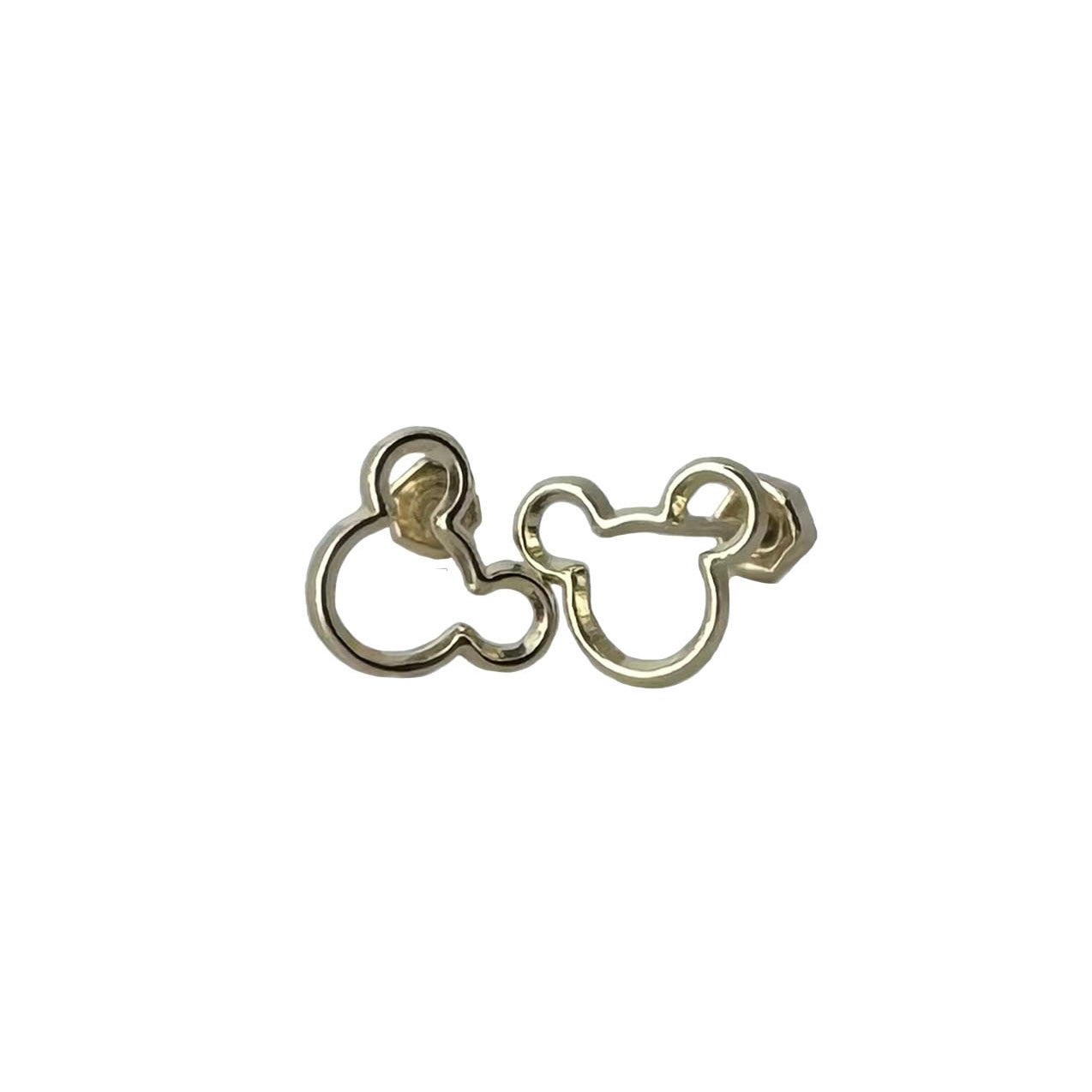 illustration of mouse gold earrings