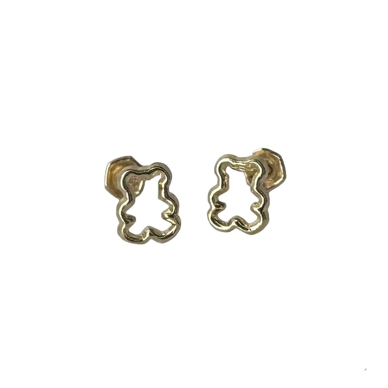 illustration of gold bear earrings