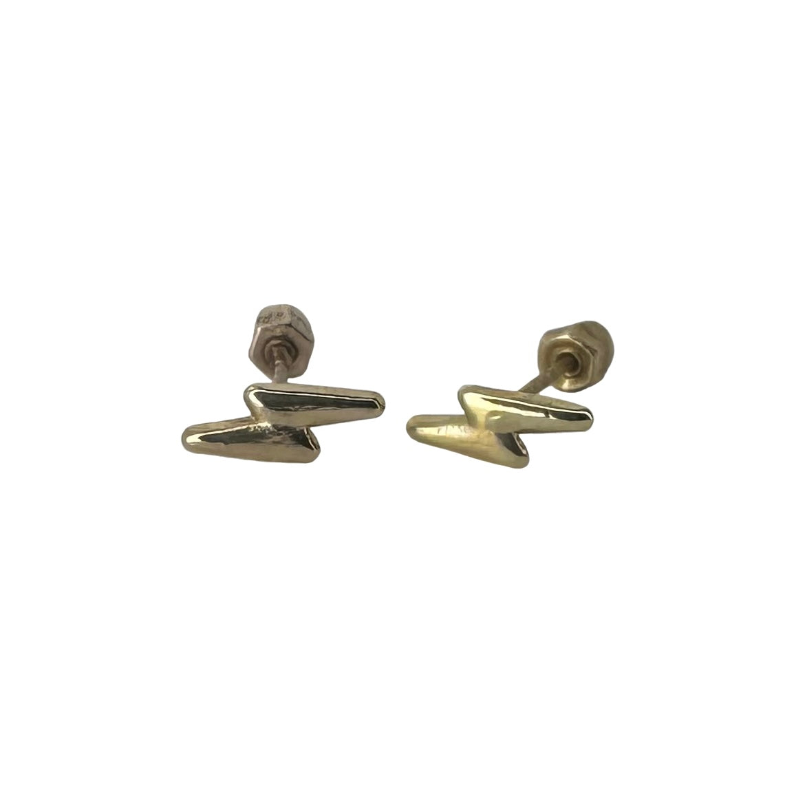 detailed illustration of thunder gold earrings