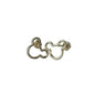 illustration of mouse gold earrings