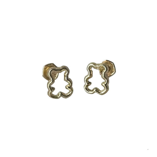 illustration of gold bear earrings