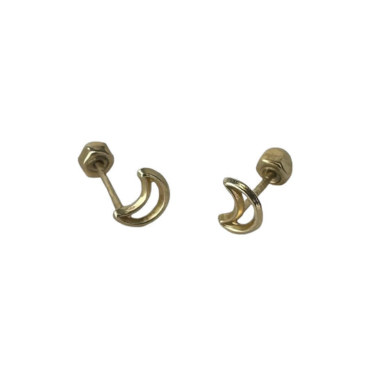 detailed illustration of gold moon studs