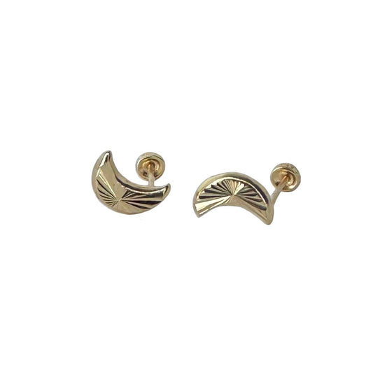 Tsuki 10kt gold earrings