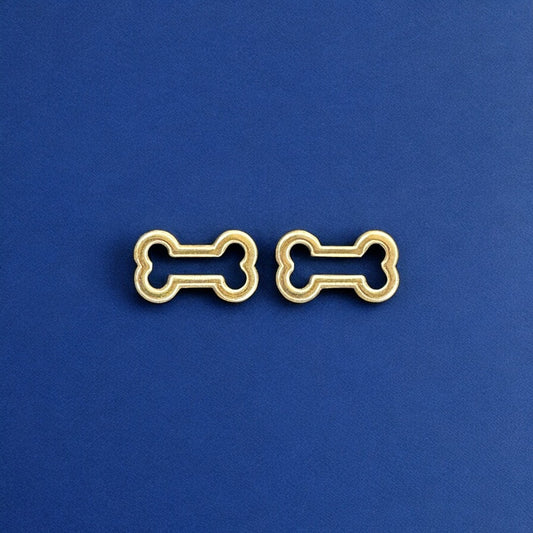 Hone Bone 10kt gold earrings